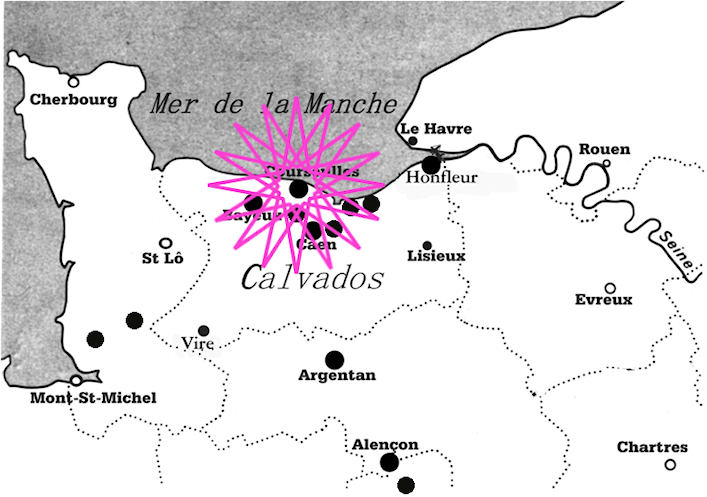  carte du Calvados 2016