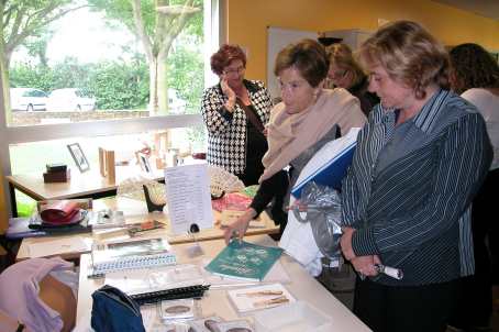 visite de dentelli�res espagnoles  - 16 mai 2008   